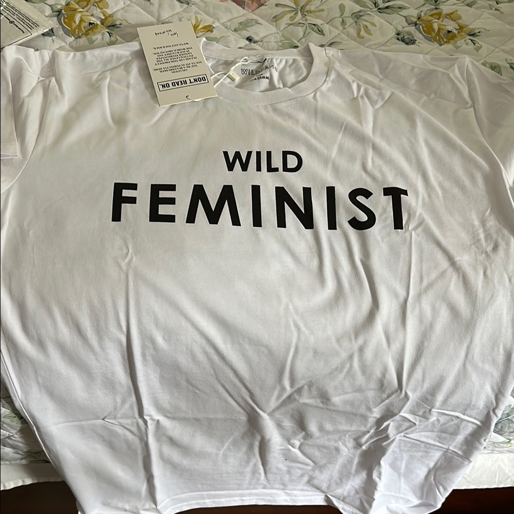 Wildfang Feminist Tee - White and Black